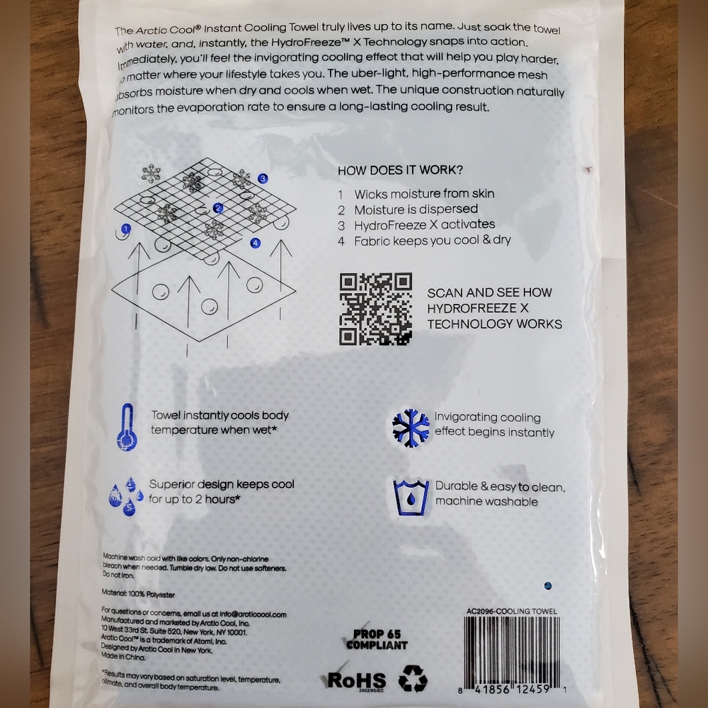 Arctic Cool *Cooling* Towel - Picture 2 of 2